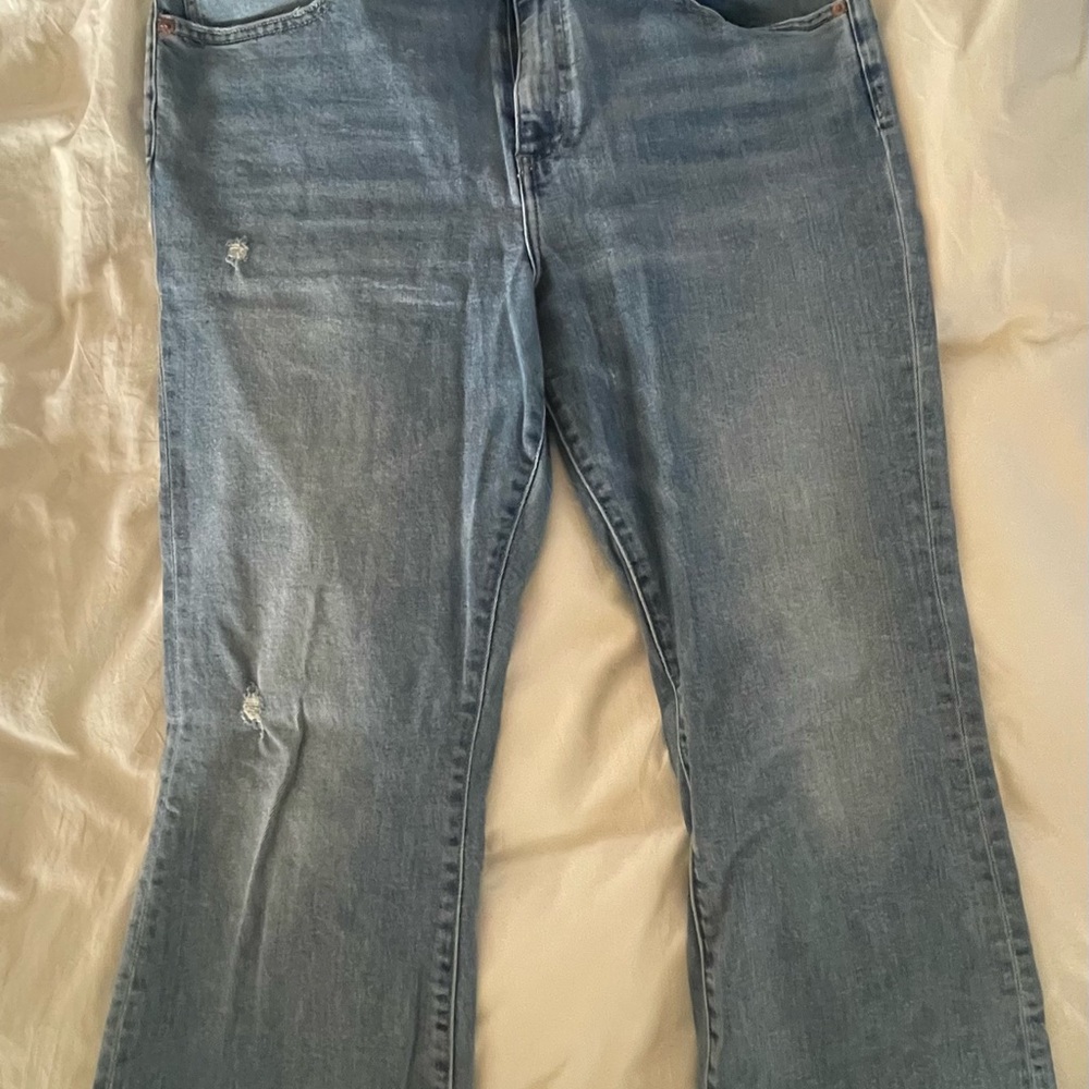 Pistola Straight Cropped fray hem jeans